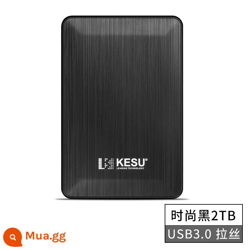 Ổ cứng di động Keshuo 500g tốc độ cao USB3.0 trò chơi máy tính di động ổ cứng 1t ổ cứng cơ 2t bên ngoài - K1-Đen-2TB