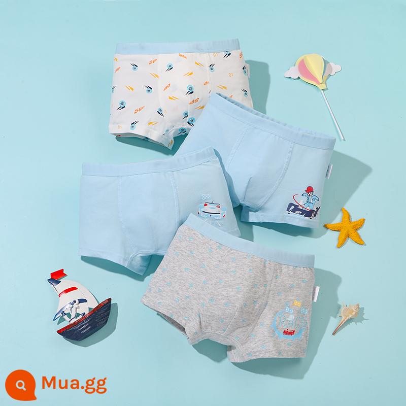 Mèo Người Quần Lót Trẻ Em Bé Trai Cotton Trung Và Lớn Trẻ Em Quần Boxer Bé Trai Thiếu Niên Sinh Viên Quần Lót Boxer Cotton - đua xe điên cuồng