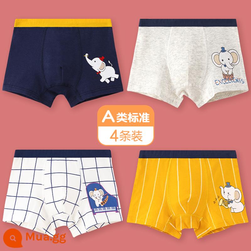 Mèo Người Quần Lót Trẻ Em Bé Trai Cotton Trung Và Lớn Trẻ Em Quần Boxer Bé Trai Thiếu Niên Sinh Viên Quần Lót Boxer Cotton - đàn piano âm nhạc