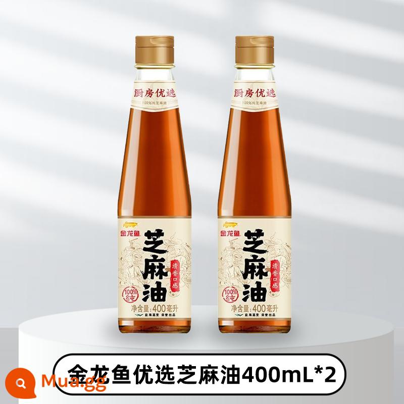 Dầu tiêu cá rồng 70ml dầu mè mè lạnh chai nhỏ gia dụng dầu mè chính hãng dầu ăn kết hợp gia vị - Dầu mè cao cấp cá rồng 400ml*2