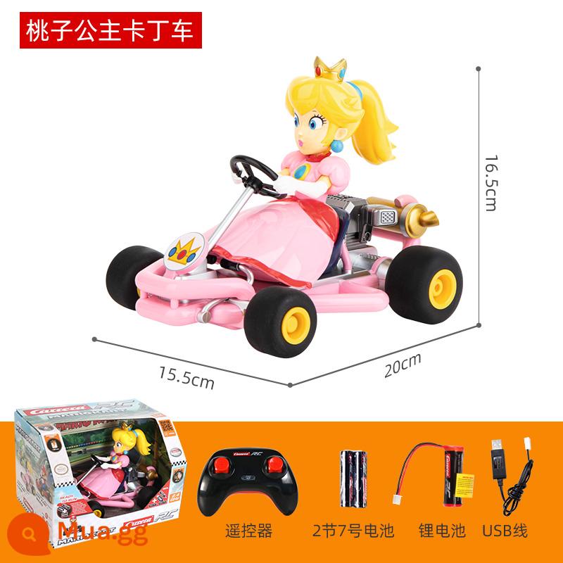 Đồ chơi ô tô điều khiển từ xa Carrera Mario sạc không dây cậu bé Nintendo Super Mario bốn bánh kart - [Sạc điều khiển từ xa không dây] Princess Peach Kart-Nintendo gốc