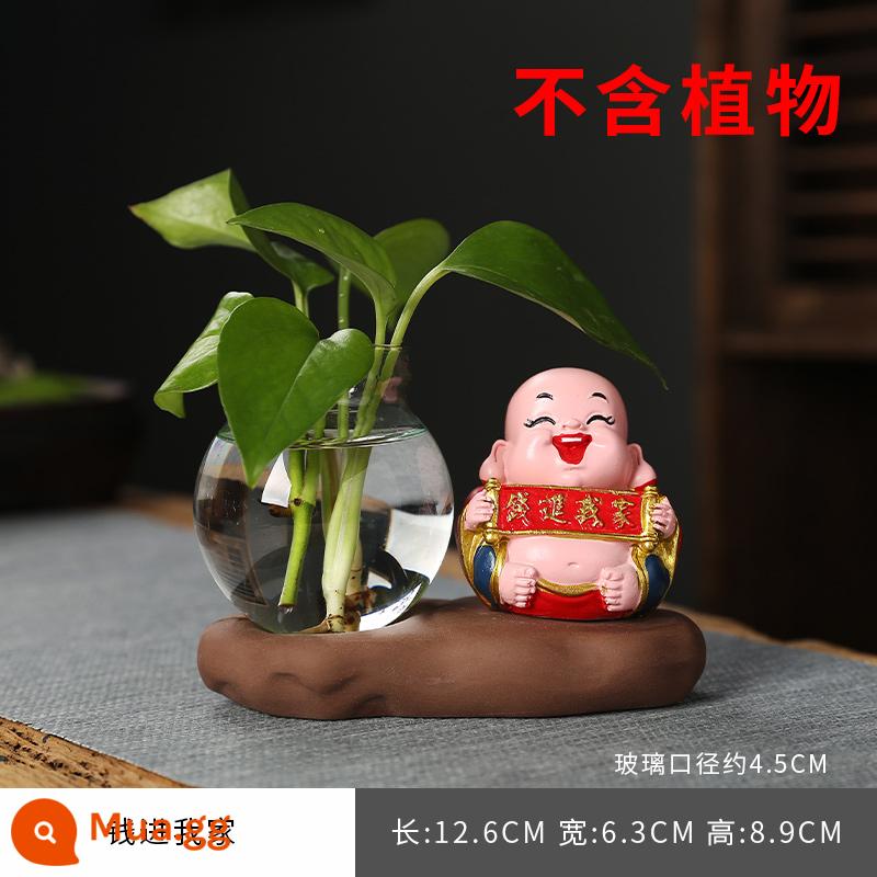 Sáng Tạo Thủy Canh Thần Tài Vàng Kudzu Bình Mini Cá Tính Nhỏ Hoa Vật Có Hoa Tàu Phòng Khách Trang Trí Văn Phòng Trang Trí - Tiền vào nhà tôi (mini)