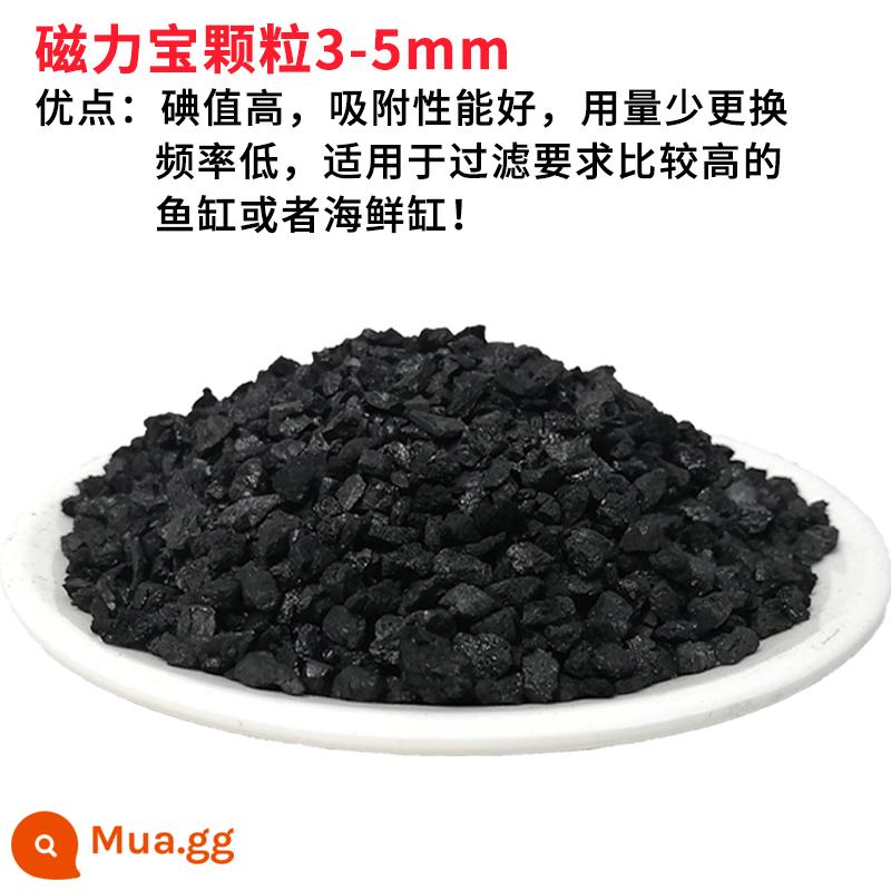 Than hoạt tính bể cá ao hải sản lọc nước thủy sinh vật liệu lọc xương san hô carbon dạng hạt xử lý nước ao cá than hoạt tính - 10kg/túi Nam Châm 3-5mm đi kèm 2 lưới, dung tích túi lớn, dễ giặt sạch