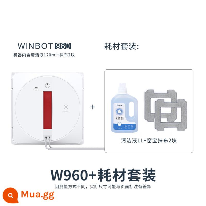 [Sản phẩm mới] Điều hòa di động Ecovacs W960 Home Thông minh tự động lau cửa sổ điện - Dung dịch tẩy rửa W960+ 1L + 2 khăn lau