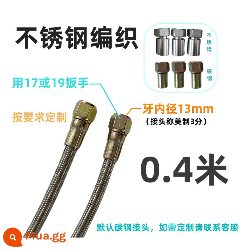 Máy nhiệt độ dầu Ống dẫn nhiệt đặc biệt 8MM Máy nhiệt độ khuôn 3 điểm do Mỹ sản xuất Ống nhiệt độ cao Ống Teflon bện bằng thép không gỉ 9/16 - Đường kính trong 8MM ống bên trong dày 0,4M bao gồm các khớp nối