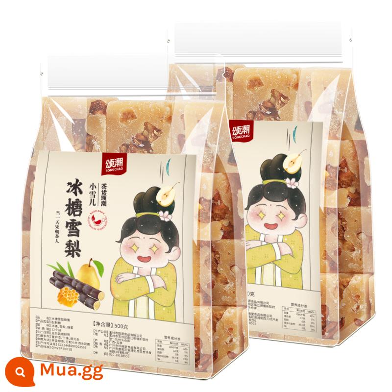 Rock Sugar Sydney Honey Tea Block Bong bóng trà chính hãng uống trà trái cây lạnh uống trái cây uống trái cây - [Khuyến nghị tiết kiệm tiền, hai túi tổng cộng 1000g] Trà lê tuyết đường đá