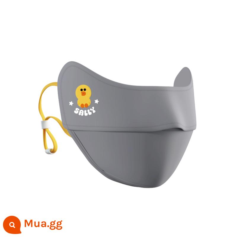 Mặt nạ chống nắng mũi xanh bảo vệ mắt mệnh giá cao chống tia UV3D chống bụi ba chiều mùa hè mỏng thoáng khí cho nữ - Gà Nốt Ruồi Grey-Sally (Chống lão hóa giác mạc)