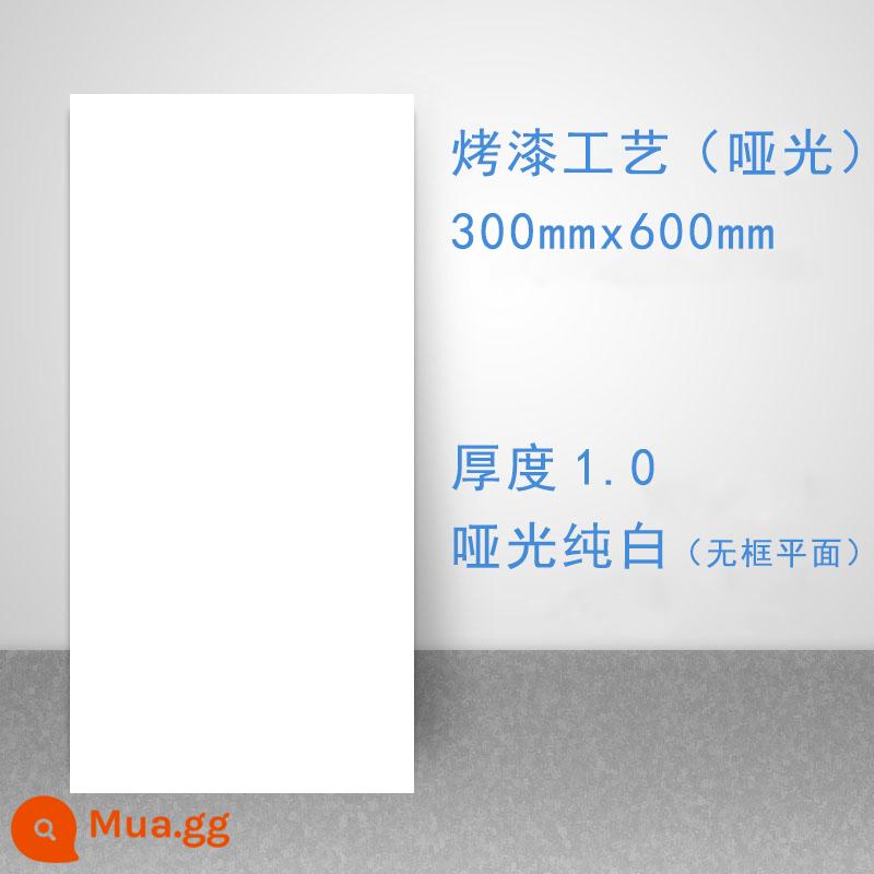 Tích hợp trần vách ngăn bếp bột phòng trần vách nhôm 300x300 trọn bộ vật tư trần treo bảng tự lắp đặt - [300x600] Sơn bề mặt phẳng màu trắng mờ 1.0 mờ