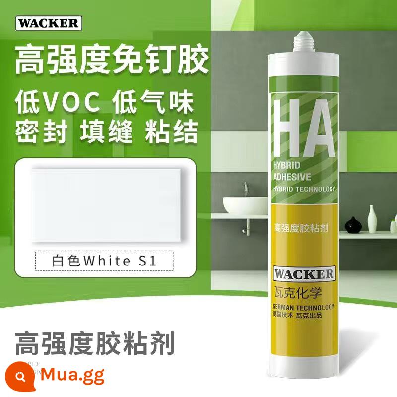 Keo dán kính Wacker GM OS SN DA 131 của Đức chống thấm nước và chống nấm mốc cho nhà bếp và phòng tắm keo silicone trung tính cho cửa và cửa sổ - Móng tay HA đơn không chứa chất lỏng Wacker