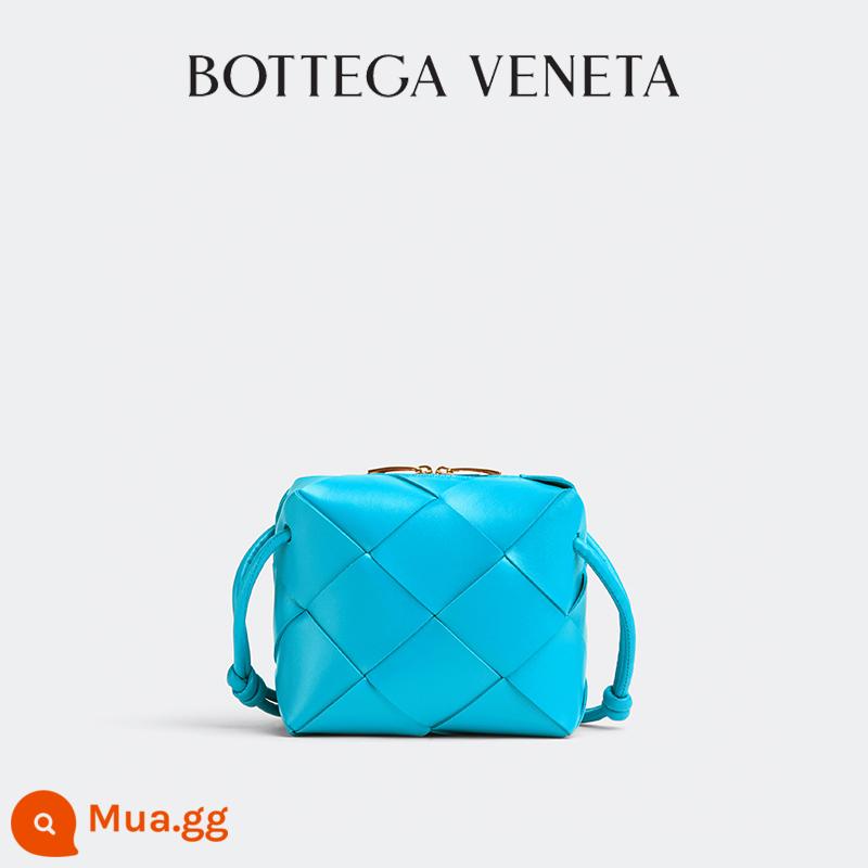 Túi đựng máy ảnh BOTTEGA VENETA 2022 Ms. Mini CASSETTE Túi BV - Bể bơi màu xanh