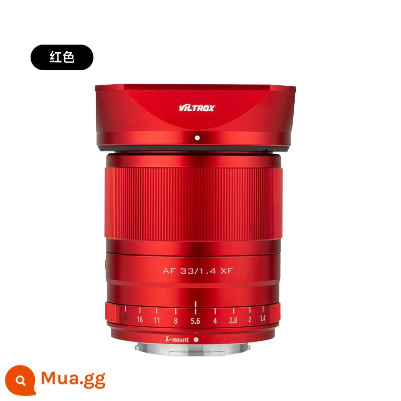 Máy ảnh một mắt siêu nhỏ Viltrox 33mm F1.4 STM XF ống kính tiêu cự cố định XS-10 X-T3 X-T10 lấy nét tự động - Fuji 33 F1.4 (đỏ)