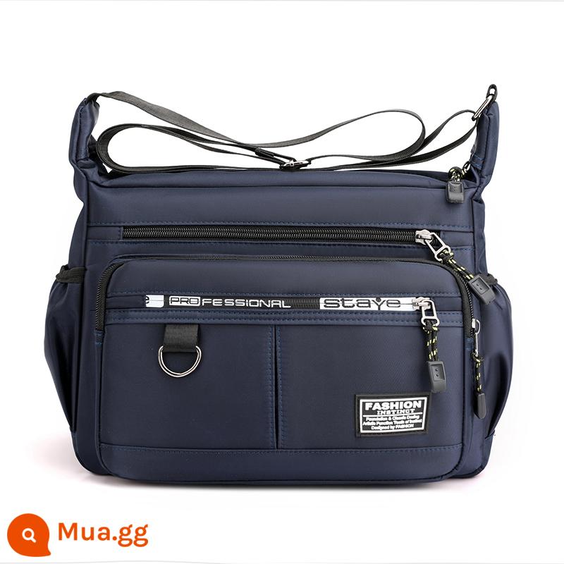 2021 MỚI Đàn ông Giải trí nam Nylon Túi vải chéo -Túi Messenger Túi Messenger Messenger Back Back Back Back Back Back - Màu xanh hải quân