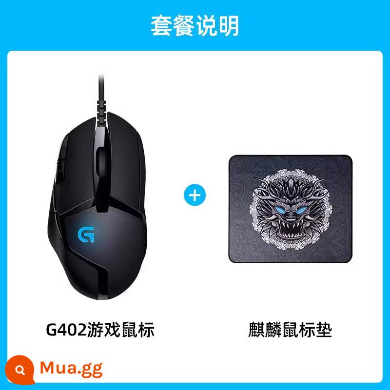 [Cửa hàng Flagship chính thức] Chuột chơi game Logitech G402 Có dây 8 phím có thể chỉnh sửa chơi game Macro LOL Warcraft đặc biệt - Chuột G402 + Bàn di chuột Kiri