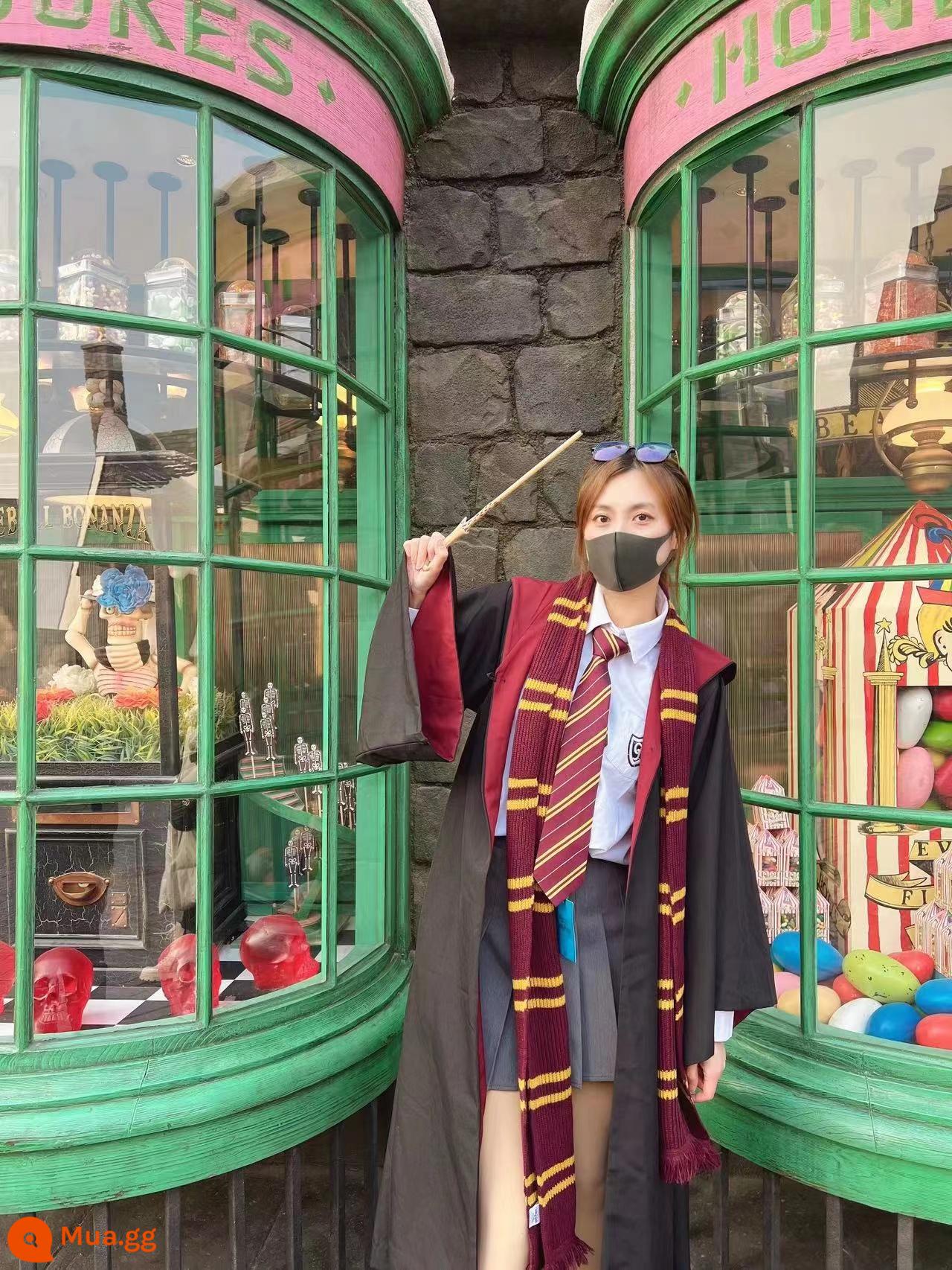 Cho thuê Bắc Kinh Universal Studios Cho thuê áo phép thuật Harry Potter cây đũa thần tương tác quần áo chính hãng xô Hogwarts - học viện gryffindor đỏ