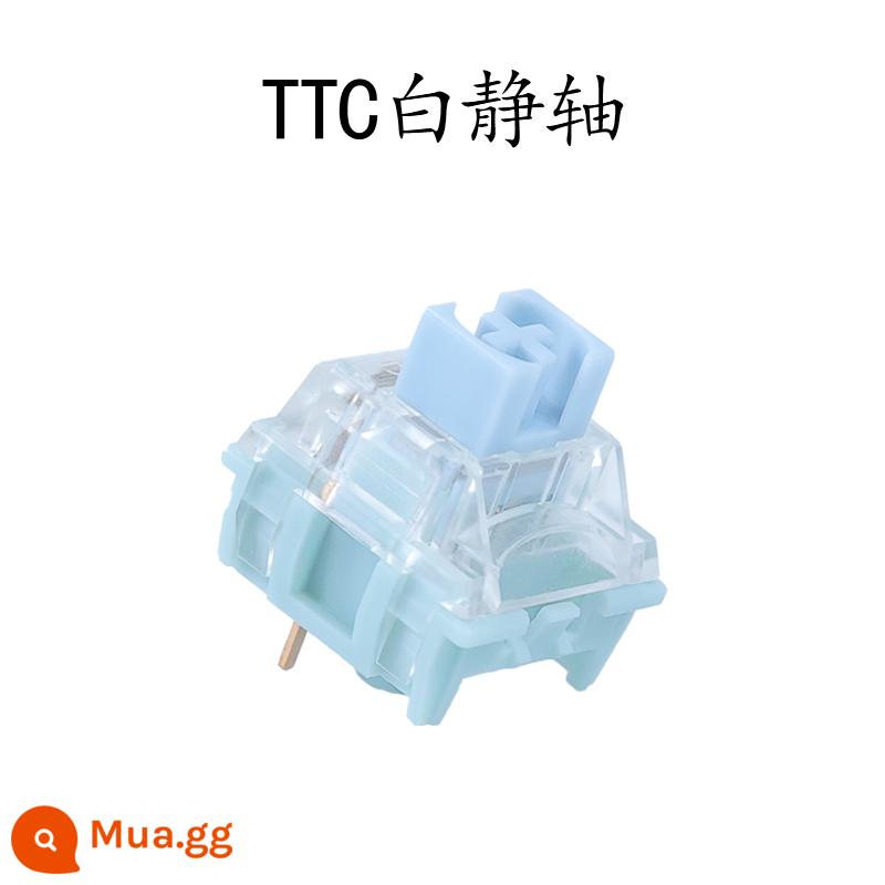 TTC ACE V2 Gold Powder v2 Tea Jingyue White Fast Silver Axis Bàn phím cơ khí RGB plug nóng - Trục tĩnh màu trắng V2 * 10 chiếc