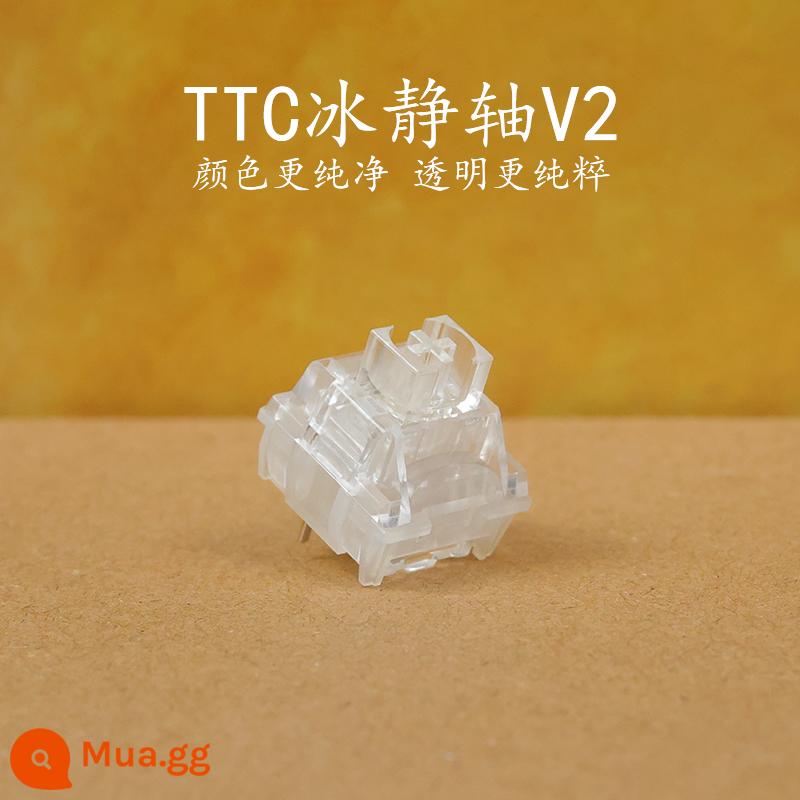 TTC ACE V2 Gold Powder v2 Tea Jingyue White Fast Silver Axis Bàn phím cơ khí RGB plug nóng - Trục tĩnh băng V2*10 chiếc