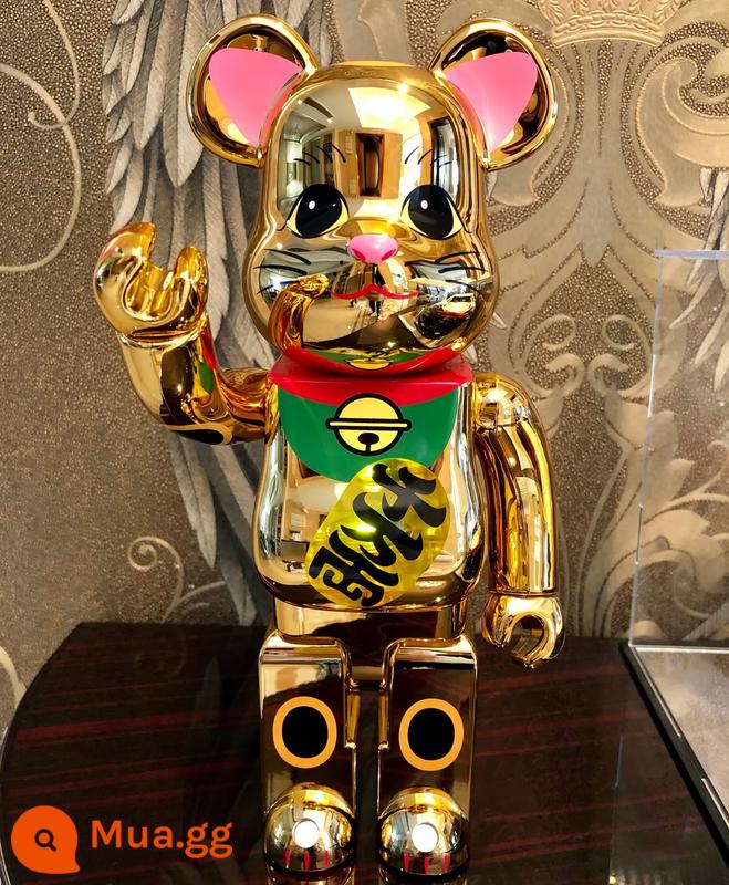 Bearbrick1000% bạo lực gấu khối xây gấu mẫu phòng khách lớn trang trí hợp thời trang búp bê búp bê quà tặng sinh nhật - Hàng chục triệu ô tô dát vàng