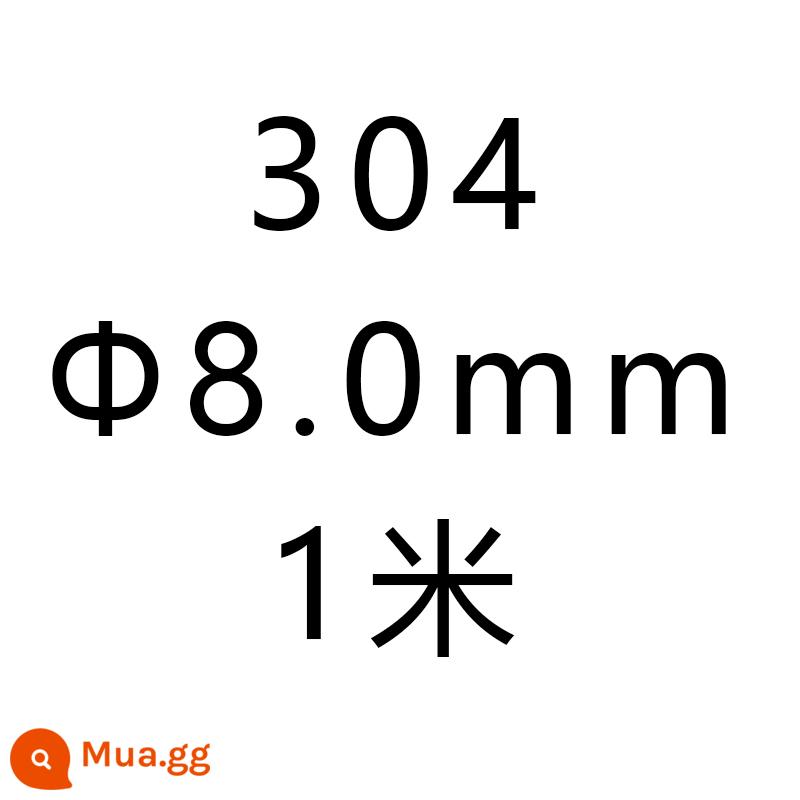 Thanh tròn thép không gỉ 201/304 thanh thẳng dải Quảng Nguyên thanh màu đen thanh rắn dây thép đường kính 6mm8mm10mm12mm - sữa