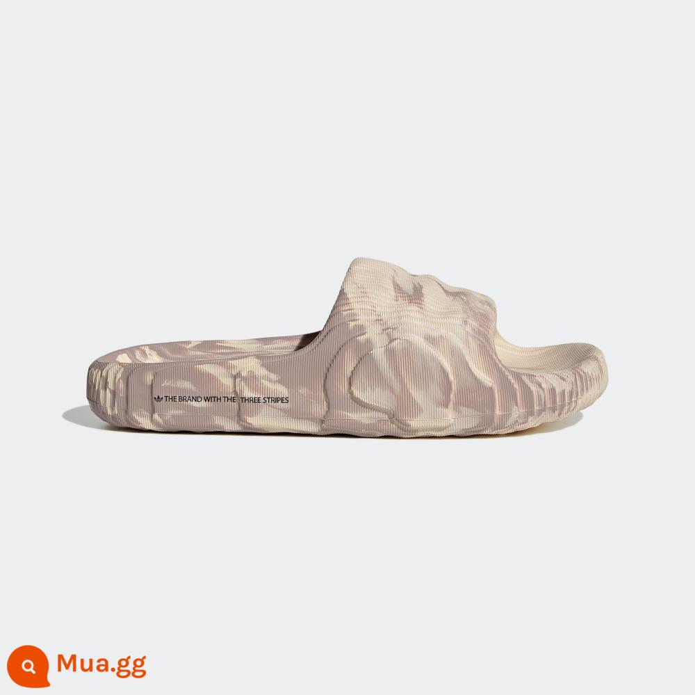 adidasAdidas adidas Official clover ADILETTE 22 nam và nữ dép đi trong nhà mùa hè thoải mái HP6522 - cát/màu nâu sẫm