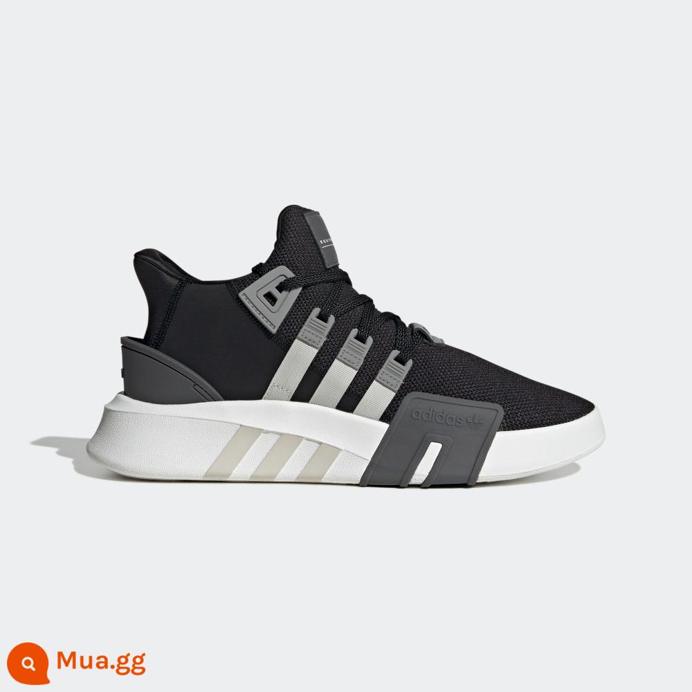 adidasAdidas clover EQT BASK ADV giày thể thao đến giữa bắp chân cổ điển theo phong cách retro hiện đại dành cho nam và nữ - đen/xám đậm/xám nhạt