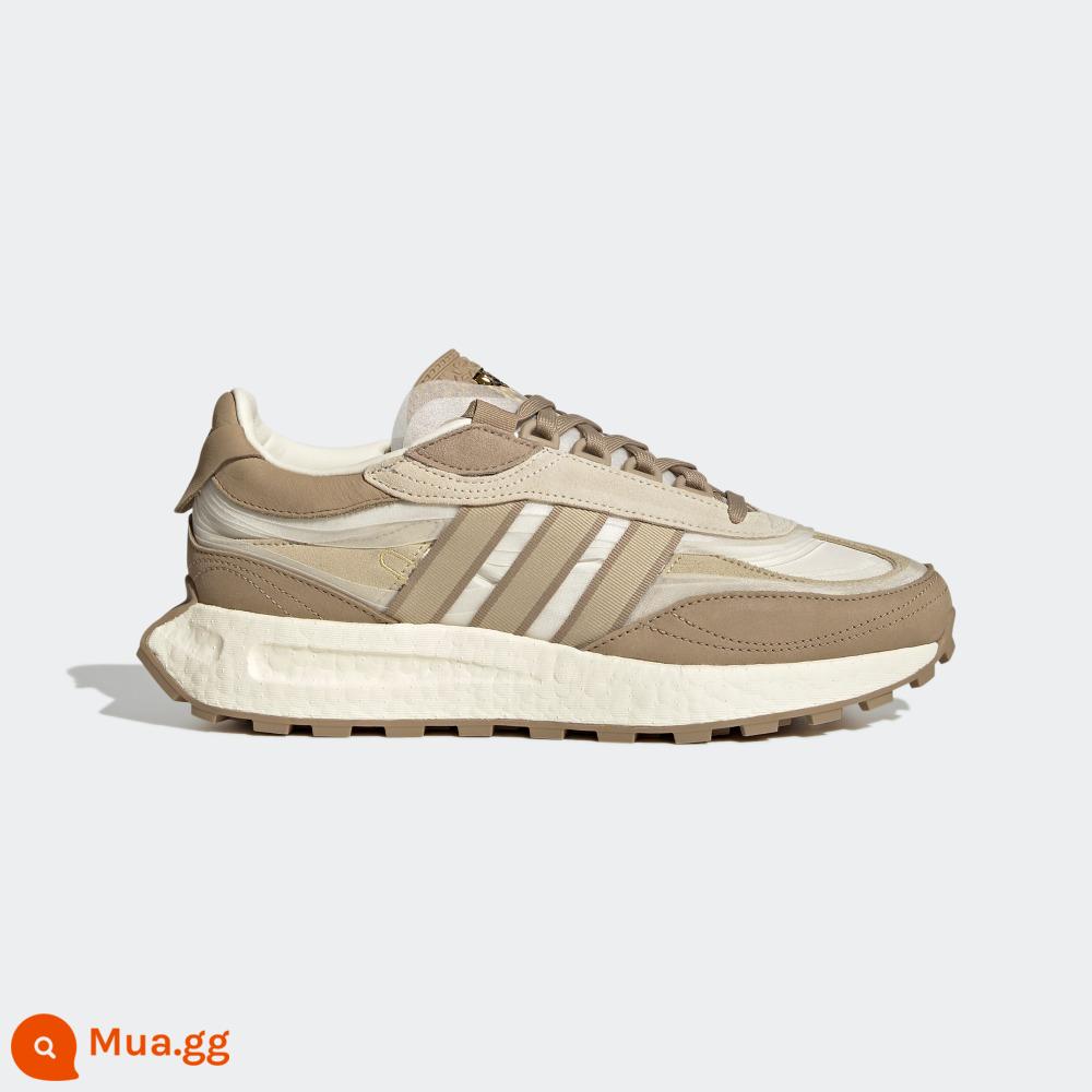 adidas Giày chạy bộ tăng cường tiết diện mỏng cho nam và nữ của adidas RETROPY E5 GZ6387 - Trắng nhạt/nâu kaki/bạc