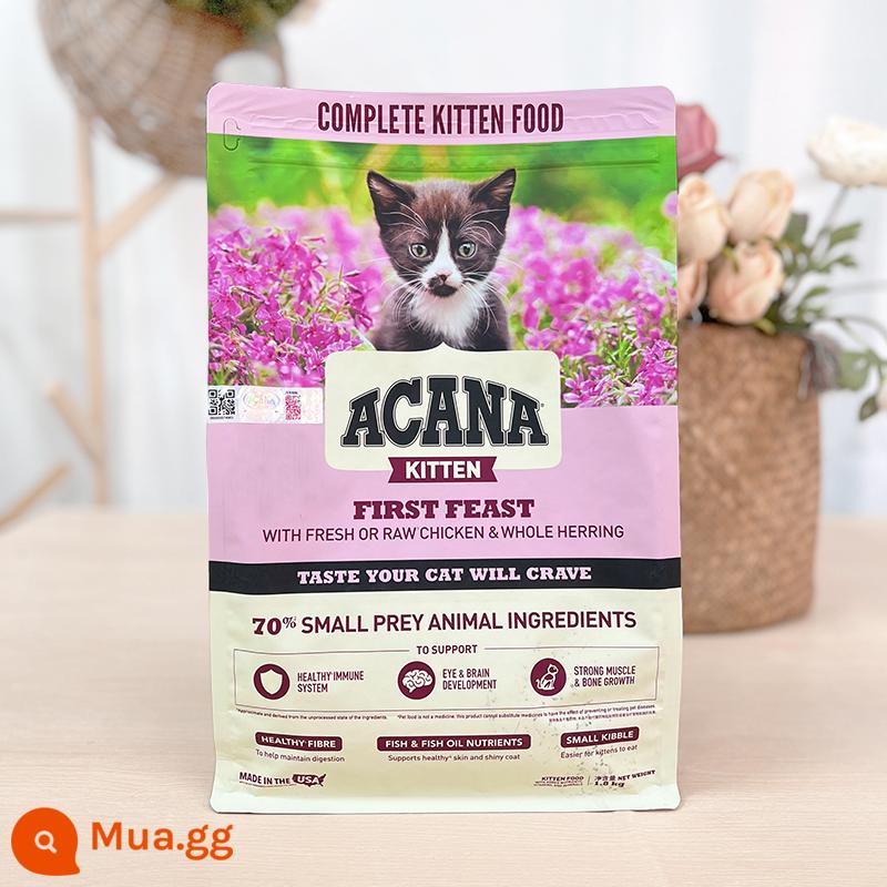 Beethoven Pet/Canada ACANA AI Ken's Fast Feast Kitten Food Faken Fish and Fish vào thức ăn cho mèo 4 pounds - Phiên bản Mỹ/Thức ăn dành cho mèo con trong bữa tiệc đầu tiên (24.7)