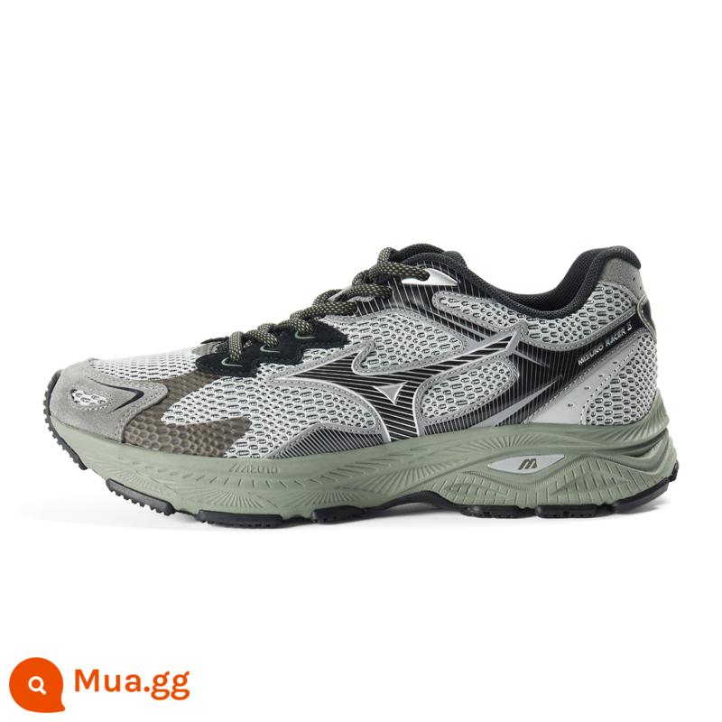 Giày thể thao nam nữ Mizuno Mizuno đệm lót lưới thoáng khí giày chạy bộ RACER S - 13/xám nhạt/đen/xanh đậm