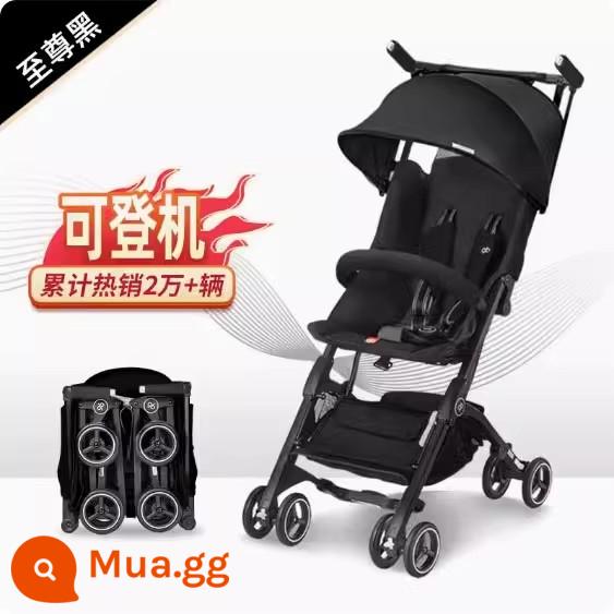 Good Boy Pocket Cart Pockit 3Q/3S, một chiếc xe bé, có thể lên chiếc xe ô trẻ em 3x 3x - [Phiên bản thoáng khí thế hệ thứ 5] 3X Màu đen tối cao + Gói quà tặng