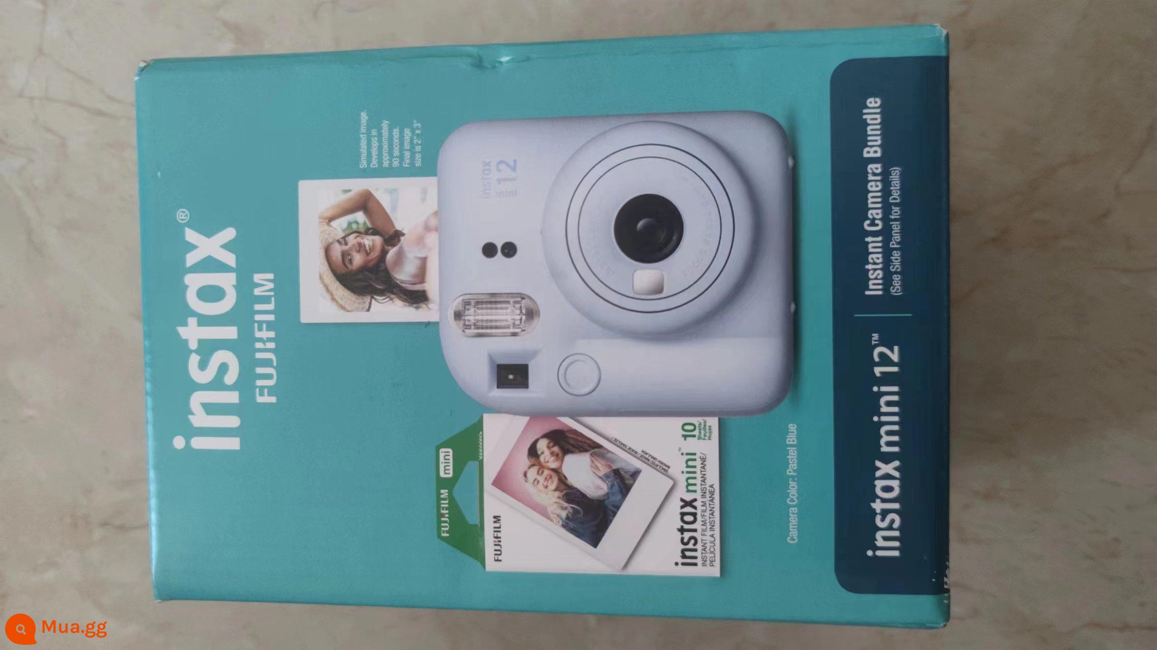 Máy ảnh chụp ảnh tức thì Fujifilm Fuji Instant Instax mini12 thế hệ của Hoa Kỳ - Bộ nghỉ lễ màu xanh