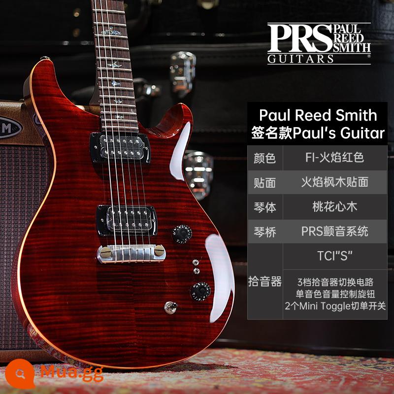 PRS Đàn Guitar Điện SE Bộ Tùy Chỉnh Indonesia MHHHB John Mayer Phiên Bản Chữ Ký CU44 Nhỏ Lắc Đôi - Mô hình chữ ký Paul Reed Smith màu đỏ lửa PGFI