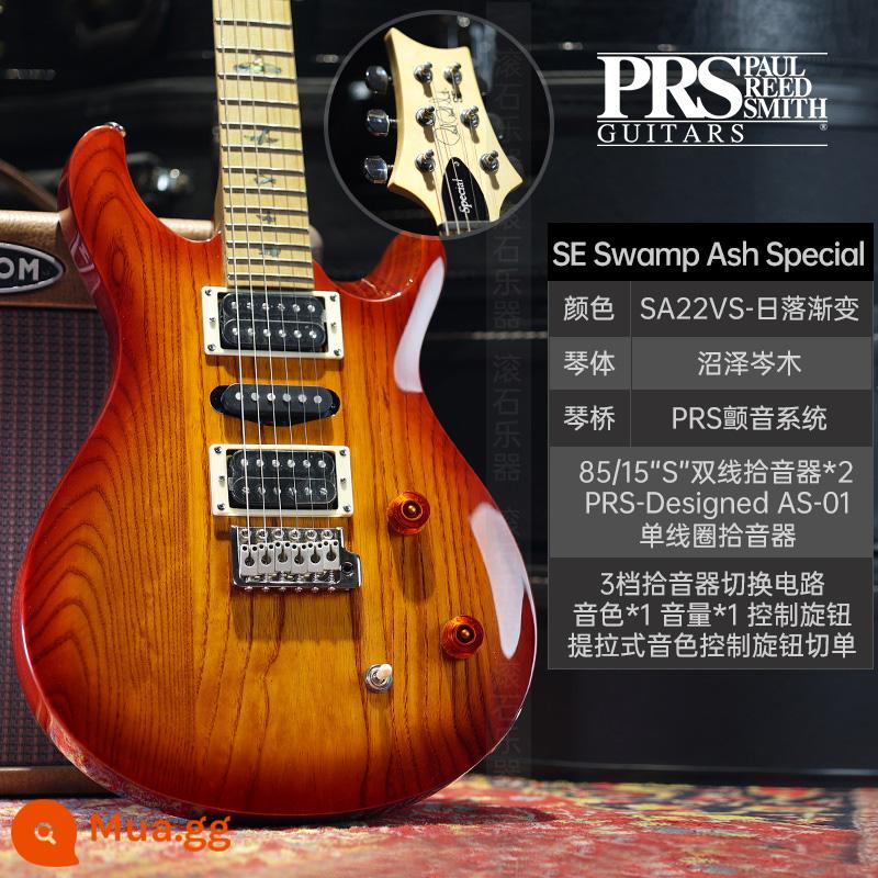 PRS Đàn Guitar Điện SE Bộ Tùy Chỉnh Indonesia MHHHB John Mayer Phiên Bản Chữ Ký CU44 Nhỏ Lắc Đôi - Độ dốc hoàng hôn SA22VS mới