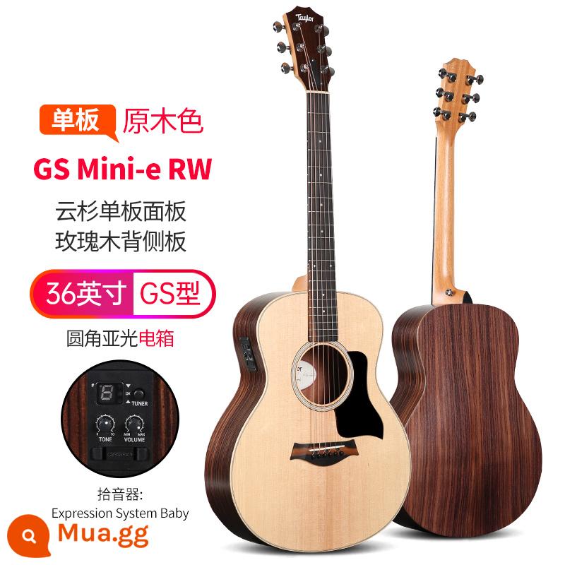 Đàn guitar Taylor Taylor GS mini Gỗ keo KOA veneer GTe cô gái đàn piano du lịch dân gian gsmini - Hộp điện GS Mini-e gỗ cẩm lai