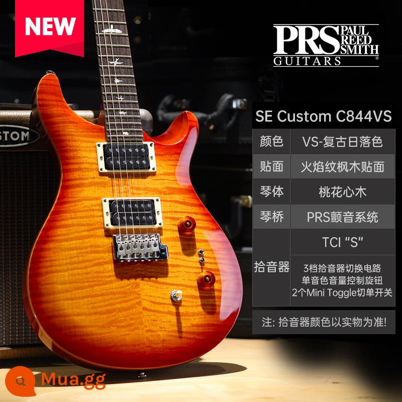 PRS Đàn Guitar Điện SE Bộ Tùy Chỉnh Indonesia MHHHB John Mayer Phiên Bản Chữ Ký CU44 Nhỏ Lắc Đôi - C844VS màu hoàng hôn cổ điển [8 tông màu]