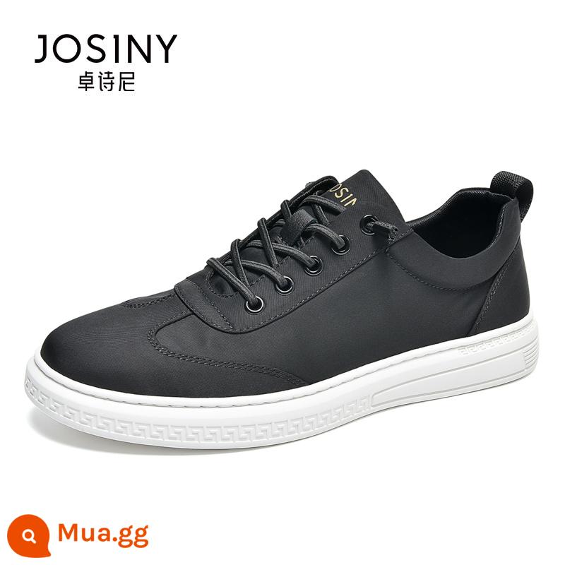 Zhuoshini nam mùa hè thoáng khí giày vải mỏng nam slip-on giày thường màu đen nam giày vải mọi trận đấu - màu đen tinh khiết