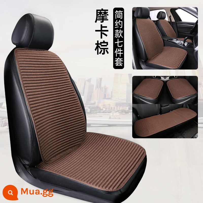 Foss Langyi Bora Sagitar Magotan Passat Golf Lingdu polo đệm xe đơn mảnh mùa hè mát pad - Bộ bảy món [Mocha Brown] phong cách đơn giản