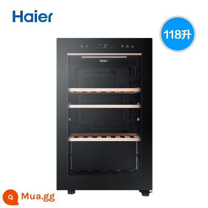 Haier 53/86 chai tủ lạnh rượu nhỏ hầm rượu nhiệt độ không đổi tủ rượu gia đình phòng khách tủ đá thanh điện tử tủ nhiệt độ không đổi - đen