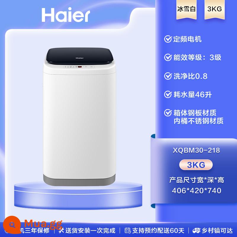 Haier 3 kg Trẻ em hoàn toàn tự động Mini -bánh xe đồ lót trẻ em nhỏ bé XQBM30 - bạch Tuyết