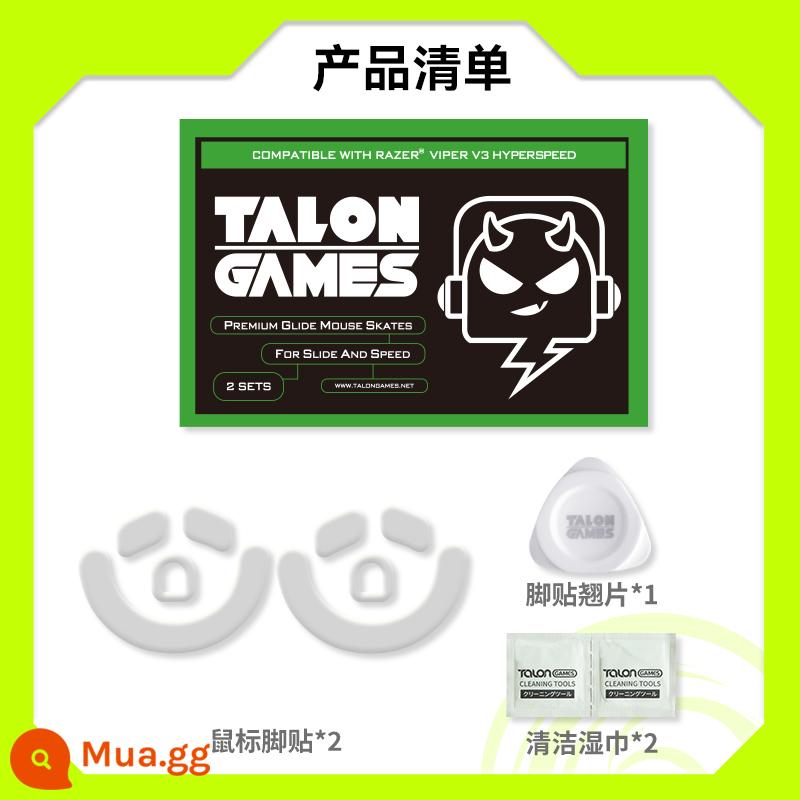 TALONGAMES phù hợp với Logitech gpw2g502g403gpx Poison Viper Ultimate Arc Edge miếng dán chân chuột miếng dán Teflon - Áp dụng cho thiết bị phụ Poison Viper V3 Speed ​​Edition-2