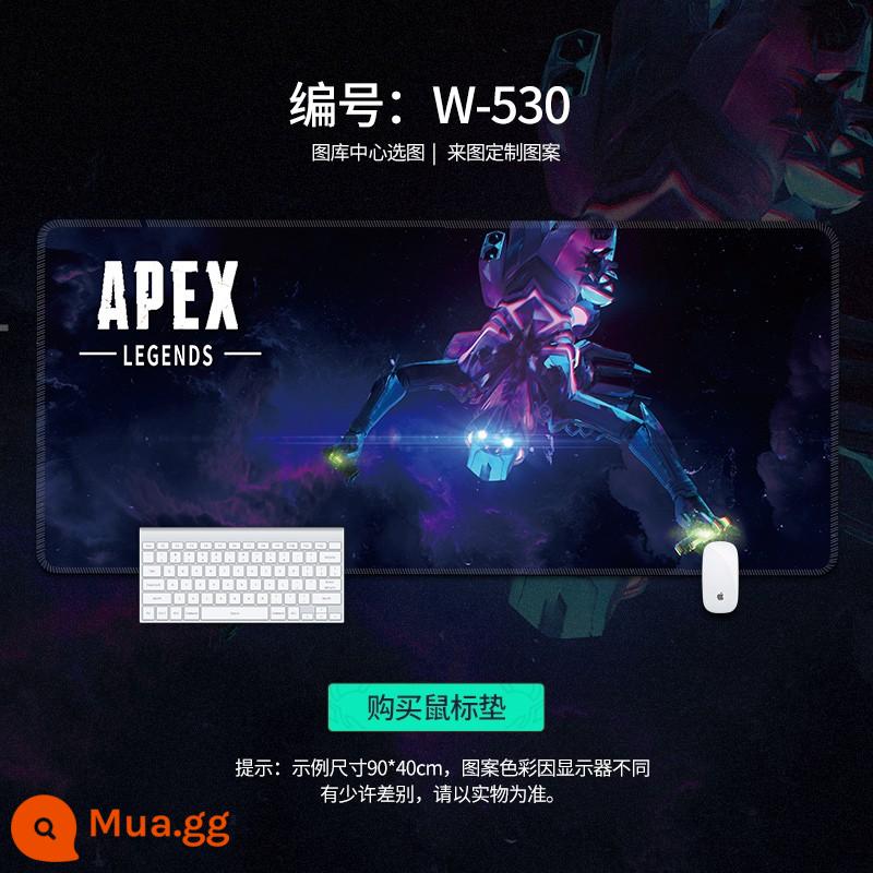 Miếng lót chuột APEX hero quá khổ để bàn bé trai game Internet cafe thoáng mát máy tính miếng lót bàn phím có thể tùy chỉnh - POSE W-530 [mẫu nâng cấp mới]