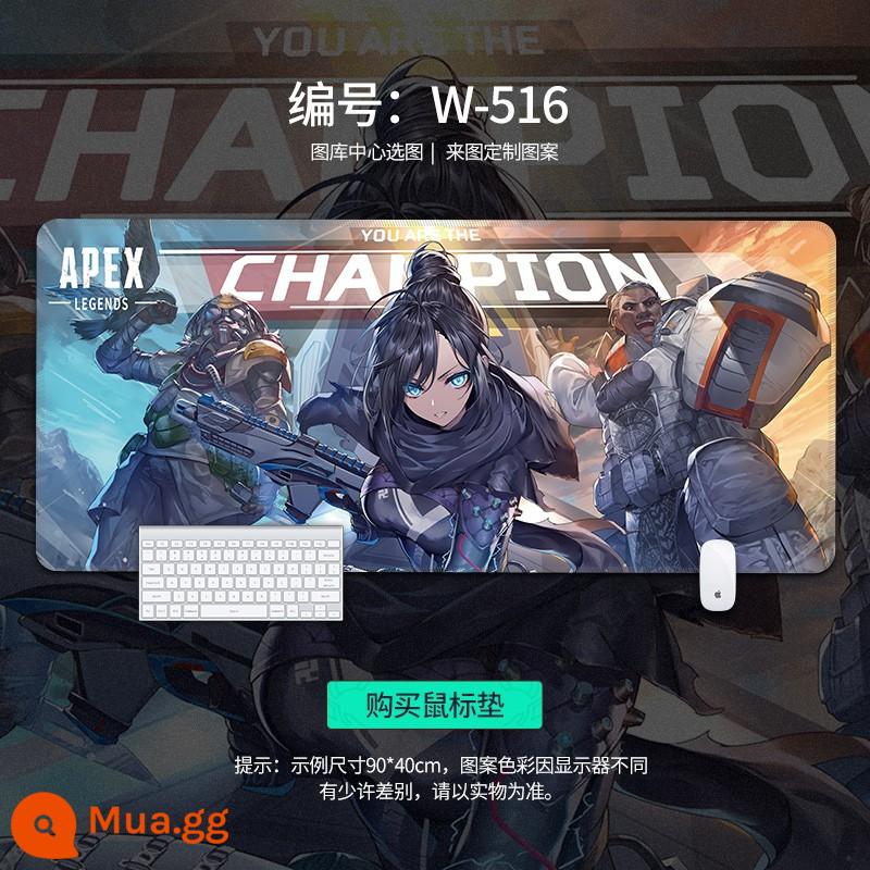 Miếng lót chuột APEX hero quá khổ để bàn bé trai game Internet cafe thoáng mát máy tính miếng lót bàn phím có thể tùy chỉnh - Champion W-516 [Mẫu nâng cấp mới]