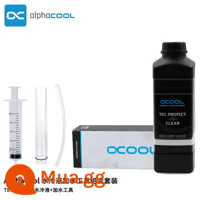 OUKU Alphacool TEC Máy tính Giải pháp làm mát trong suốt Dung dịch lạnh 1000ml Nước cộng với Gói công cụ thêm nước - 1000ml dung dịch làm mát nước + gói dụng cụ thêm nước