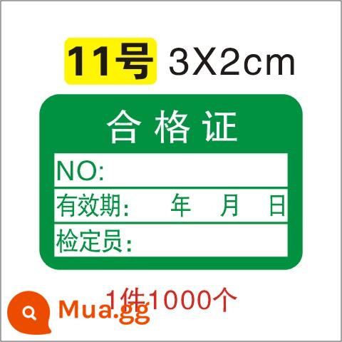 Giấy chứng nhận đủ điều kiện QC PASS kiểm tra nhãn kiểm tra chất lượng Nhãn hiệu đo lường nhãn dán tự dính không đủ tiêu chuẩn ROHS có thể được tùy chỉnh - Số 11 (mỗi mảnh 1000 cái) 30X20mm