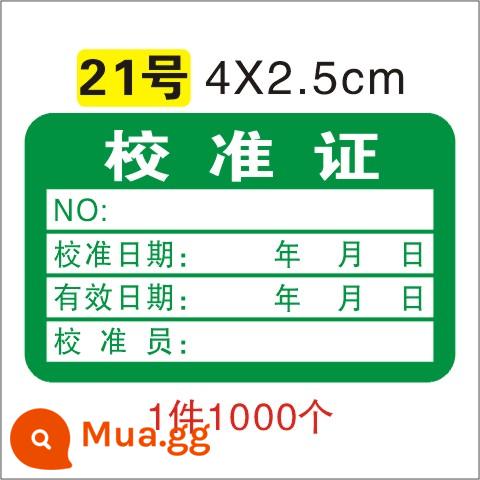 Giấy chứng nhận đủ điều kiện QC PASS kiểm tra nhãn kiểm tra chất lượng Nhãn hiệu đo lường nhãn dán tự dính không đủ tiêu chuẩn ROHS có thể được tùy chỉnh - Số 21 (1 cái, 1000 cái) 40X25mm