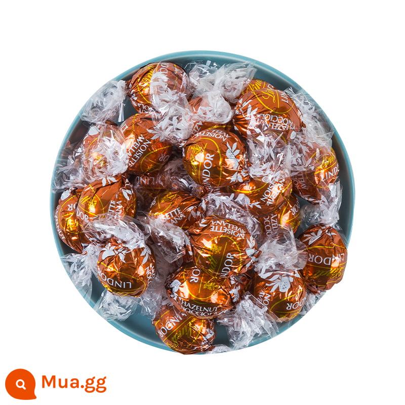 Socola Lindt Thụy Sĩ Lindt trái tim mềm bóng 500g đen smart trắng sữa Lindor kẹo cưới nhập khẩu số lượng lớn kẹo ăn vặt - Hương hạt phỉ [màu cà phê]