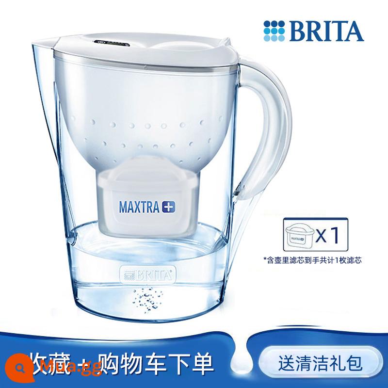 Đức Birande BRITA lọc ấm siêu tốc M3.5L nhà bếp máy lọc nước lõi lọc nước máy hộ gia đình ấm đun nước - M trắng 1 nồi 1 lõi [không cần tháo nắp để đổ nước]