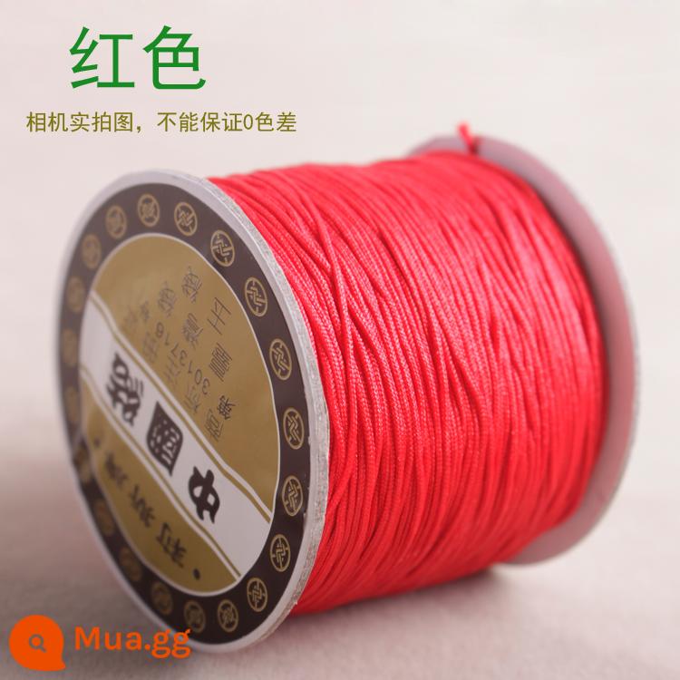 Số 72 Đài Loan Liz thương hiệu ngọc dây 0.8mm trang sức ngọc chạy trốn công chúa Series DIY tay vòng cổ đính cườm dây - Đường Đỏ 72