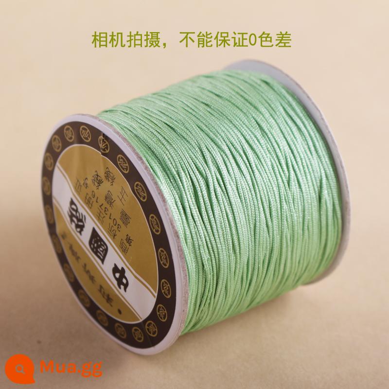 Số 72 Đài Loan Liz thương hiệu ngọc dây 0.8mm trang sức ngọc chạy trốn công chúa Series DIY tay vòng cổ đính cườm dây - Đậu Xanh Tuyến 72