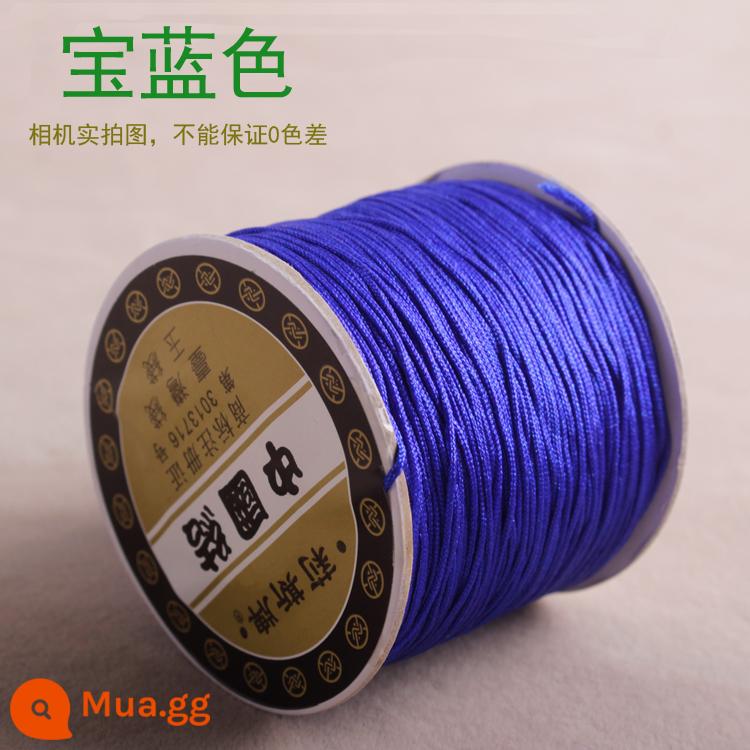 Số 72 Đài Loan Liz thương hiệu ngọc dây 0.8mm trang sức ngọc chạy trốn công chúa Series DIY tay vòng cổ đính cườm dây - Tuyến Xanh Hoàng Gia 72