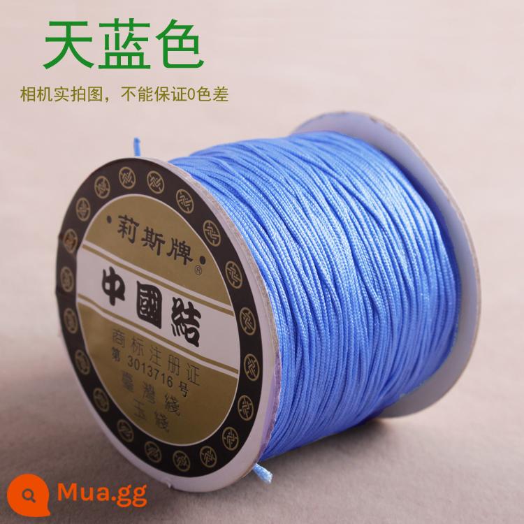 Số 72 Đài Loan Liz thương hiệu ngọc dây 0.8mm trang sức ngọc chạy trốn công chúa Series DIY tay vòng cổ đính cườm dây - Đường màu xanh da trời 72