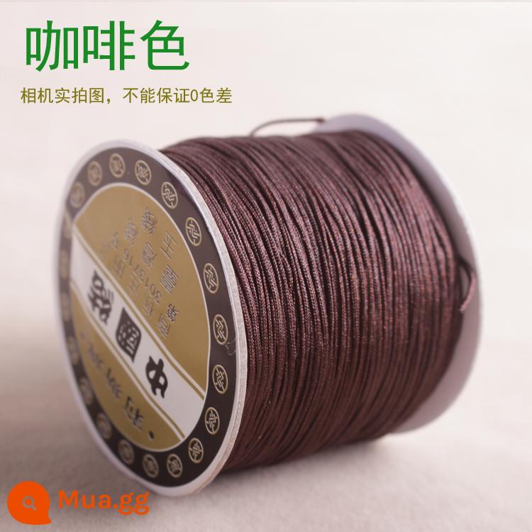 Số 72 Đài Loan Liz thương hiệu ngọc dây 0.8mm trang sức ngọc chạy trốn công chúa Series DIY tay vòng cổ đính cườm dây - Màu Nâu (Nâu) Dòng 72